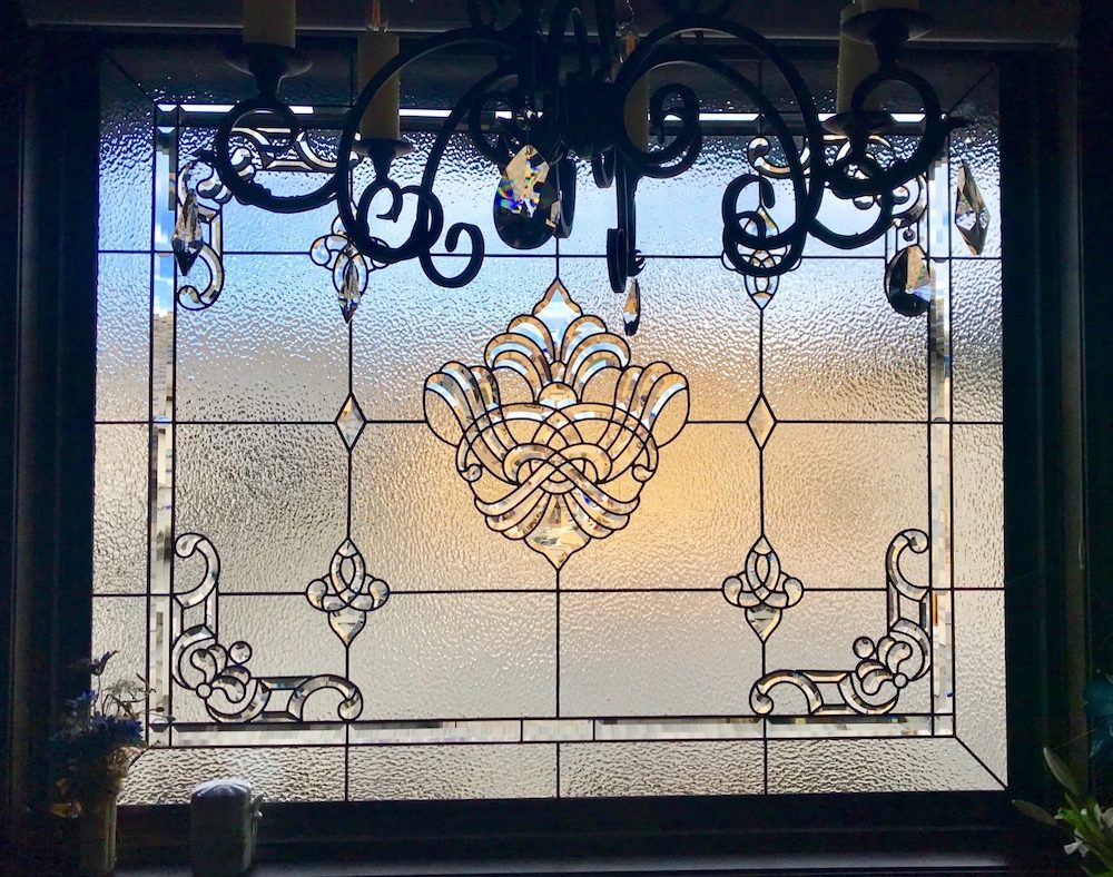 Bathroom Stained Glass square window Bathroom Stained Glass square window