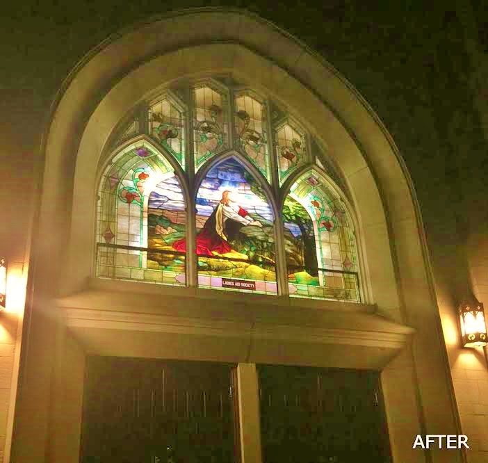 Church Stained Glass Transom Church Stained Glass Transom