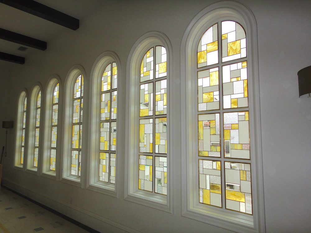 Church Stained Glass round sidelights Church Stained Glass round sidelights