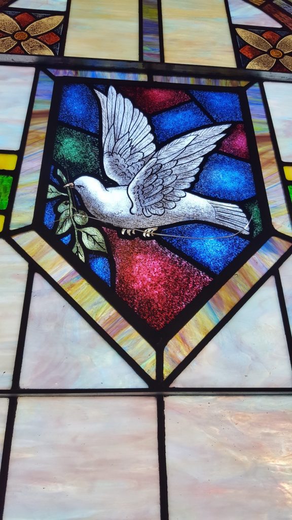 Religious Stained Glass bird