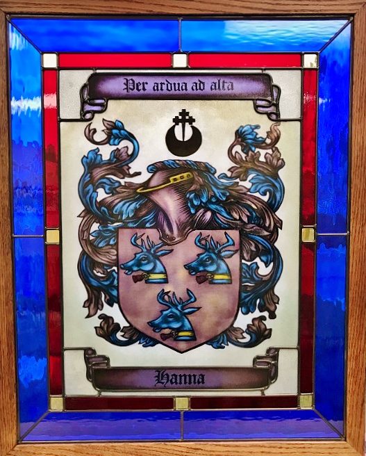 Religious Stained Glass family crest