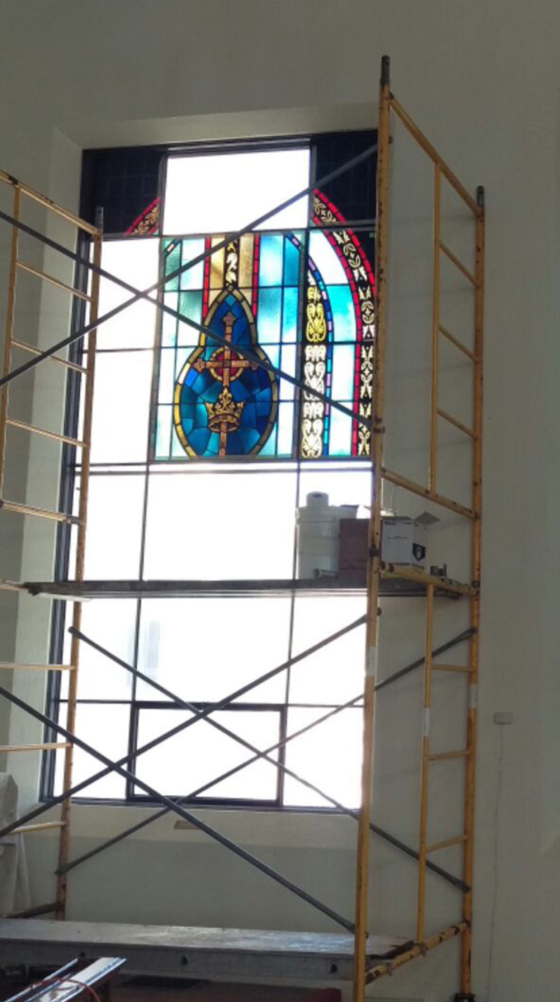 stained glass restoration process
