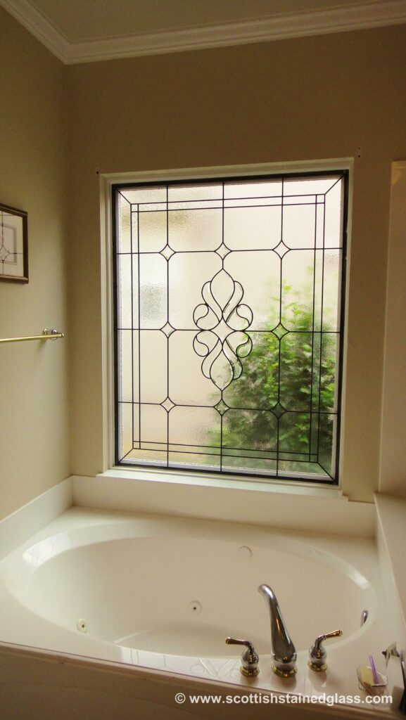 stained glass windows in bathrooms